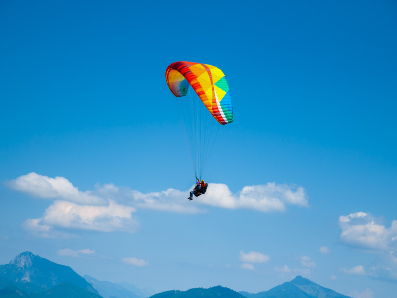 Geschenkgutschein Paragliding im Chiemgau am Chiemsee und in den Alpen in Oberbayern