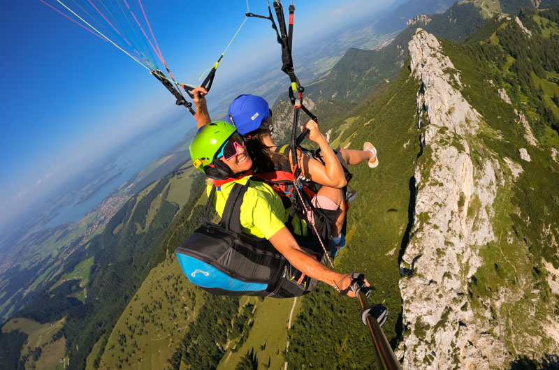 Geschenkgutschein Paragliding im Chiemgau am Chiemsee und in den Alpen in Oberbayern